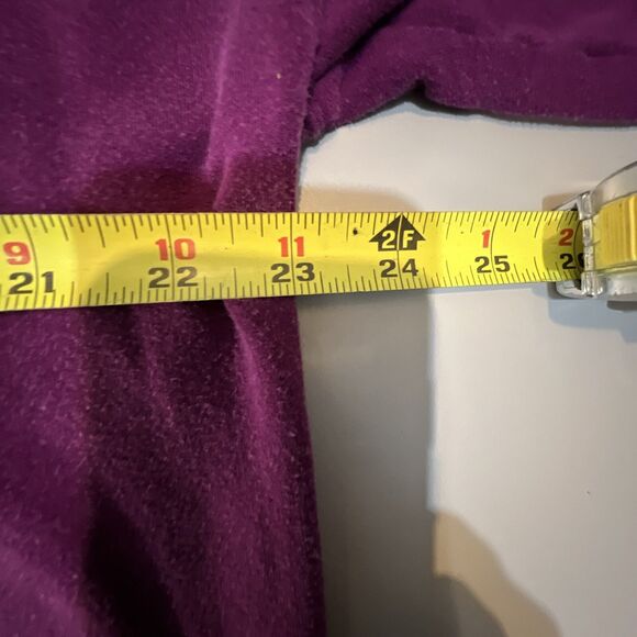 Athleta  V Neck Sweatshirt Dark Purple Womens Size Large - Picture 5 of 9